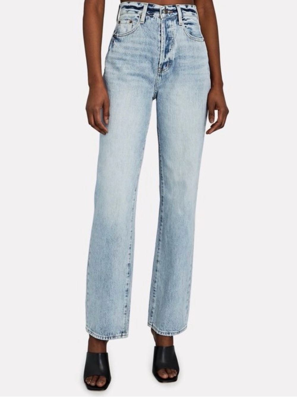 Pistola Cassie High-Rise Straight-Leg Jeans